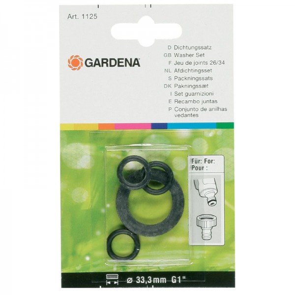 Gardena Setje rubberringen voor 902-50 en 2902-20 - 01125-20