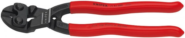 Knipex KNIPEX CoBolt compacte boutensnijder, gebogen met kunststof bekleed 200 mm - 71 41 200