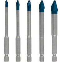 Bosch Professional EXPERT HEX-9 HardCeramic Bohrer-Set, 4/5/6/8/10 mm, 5-tlg.. Für Dreh- und Schlagbohrer - 2608900597