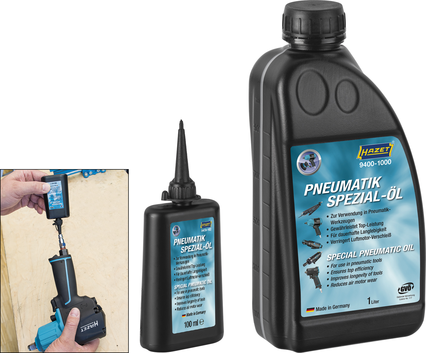 Olio Speciale Hazet Per Attrezzatura Pneumatica - 100ml, Senza Silicone, Per Massime Prestazioni - Foto 5