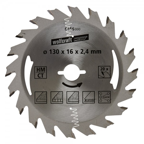Wolfcraft lama per sega circolare HM, 20 denti
