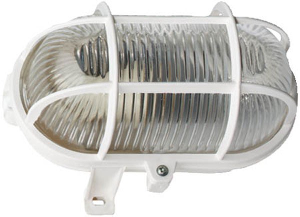 Brennenstuhl Lámpara ovalada, IP44, 60W, blanco - 1270420