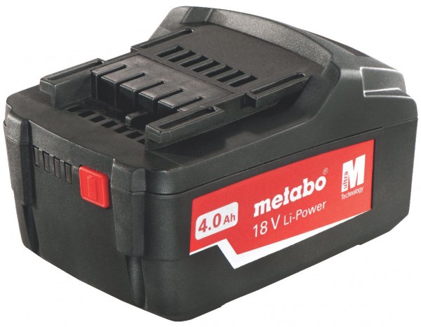 Metabo Batteries Li-Ion coulissante « AIR COOLED » 18 V / 4,0 Ah - 62559100