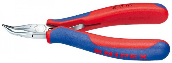 Knipex Elektronica-grijptang spiegelgepolijst met meer-componentengrepen 115 mm - 35 42 115