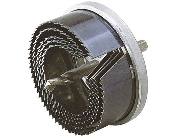 Wolfcraft sega a tazza al tungsteno, 5 lame punta da trapano. per centrare