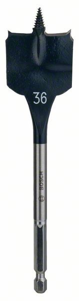 Bosch Professional Flachfräsbohrer Self Cut Speed, Sechskant, 36 x 152 mm