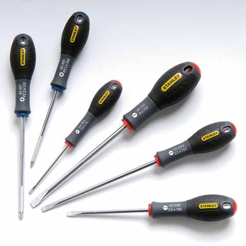 Stanley FatMax Schraubendreher Set 6-teilig (Schlitz/ Pozidriv)