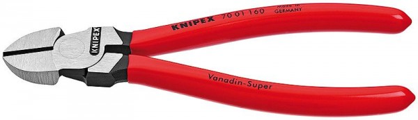 Knipex Zijsnijtang zwart geatramenteerd gepolijst met kunststof bekleed 110 mm - 70 01 110 SB