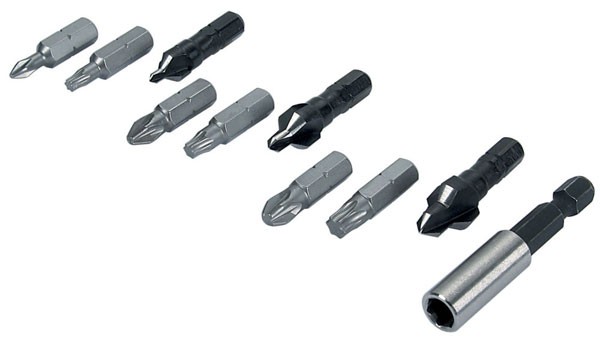 Wolfcraft 10 pezzi adattatore magnetico per avvitatori 50 mm