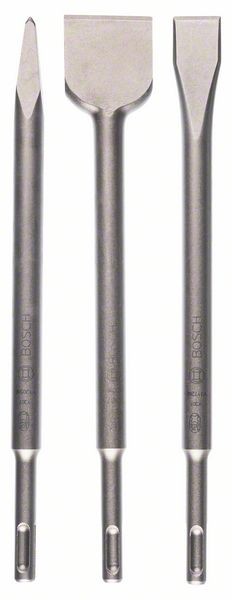 Bosch Set de burins SDS-plus, 3 pièces