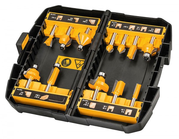 DeWALT Fraeser-Set 12-tlg. - DT90016-QZ