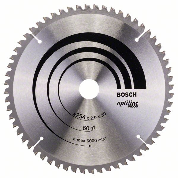 Bosch Professional List kružne pile Optiline Wood 254 x 30 x 2,0 mm, 60 - 2608640436