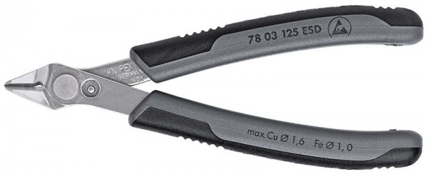 Knipex Electronic Super Knips ESD gepolijst met meer-componentengrepen 125 mm - 78 03 125 ESDSB