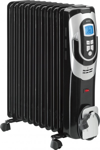 AEG RA5589 Ölradiator mit 11 Rippen, 3 Leistungsstufen, LED Display, auf Rollen