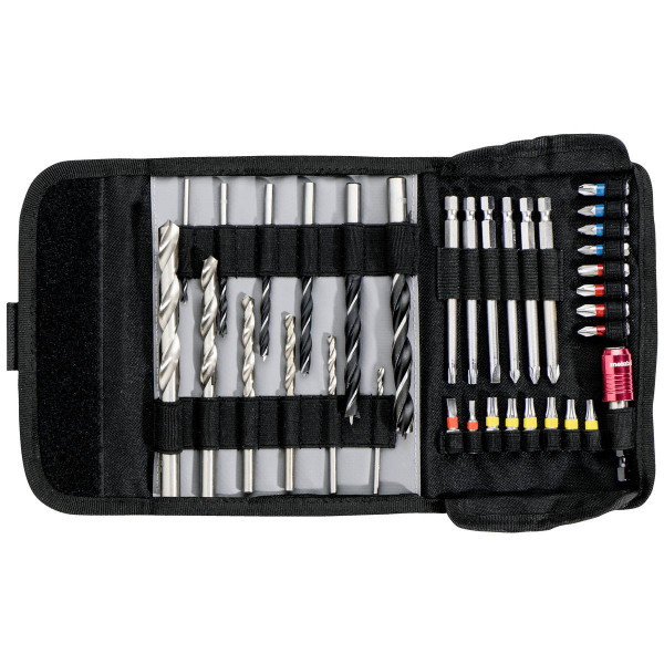 Metabo Bolsa de rodillos con puntas y brocas "SP", 35 piezas - 626725000