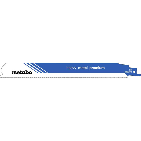 Metabo 2 lames de scie sabre « heavy metal premium » 225 x 0,9 mm, 1,4+1,8 mm/ 14+18 TPI - 628258000