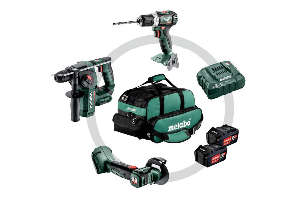 Metabo Akkuset Combo Set 3.1.1 18 V, BS 18 L BL + BH 18 LTX BL 16 + CC 18 LTX BL, Karton - 691174000