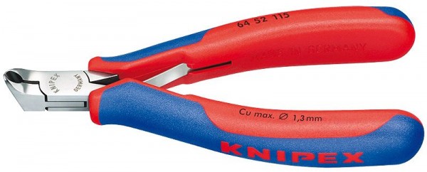Knipex Elektronica-voorsnijtang spiegelgepolijst met meer-componentengrepen 115 mm - 64 52 115