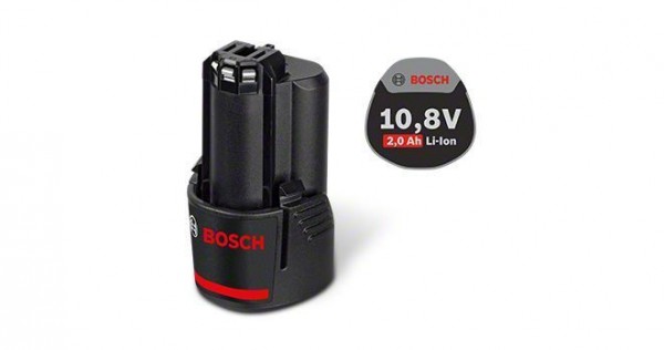Bosch Professional Akkupack GBA 10,8 Volt / GBA 12 Volt, 2,0 Ah, O-B - 1600Z0002X