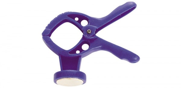 Wolfcraft 1 microfix XS - mini-pinza con resorte, 15 mm, con imán - 3010000