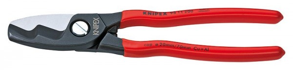 Knipex Kabelschaar met dubbele snijkanten met kunststof bekleed 200 mm - 95 11 200 SB