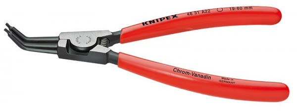 Knipex Borgveertang voor buitenringen op assen met kunststof bekleed 185 mm - 46 31 A22