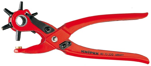 Knipex Pinza a fustella rossa, verniciata a polvere 220 mm - 90 70 220 EAN