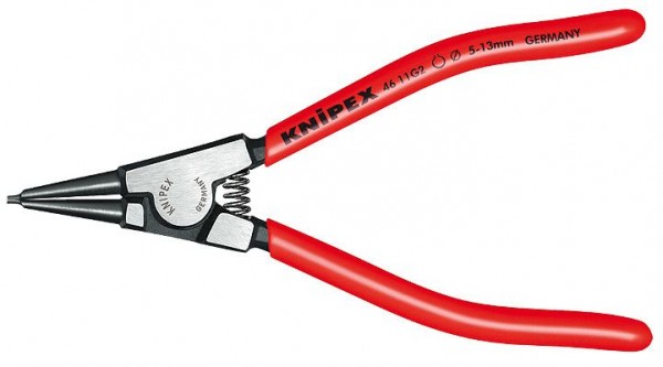 Knipex Borgveertang voor borgringen op assen met kunststof bekleed 140 mm - 46 11 G3