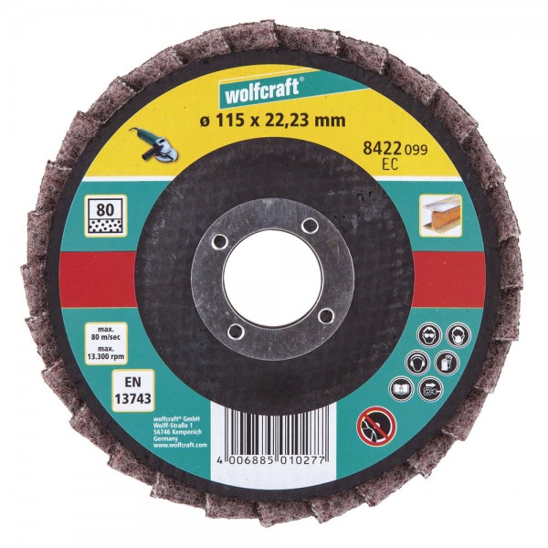 Wolfcraft Disque à lamelles fibre Ø 115 - 8422099