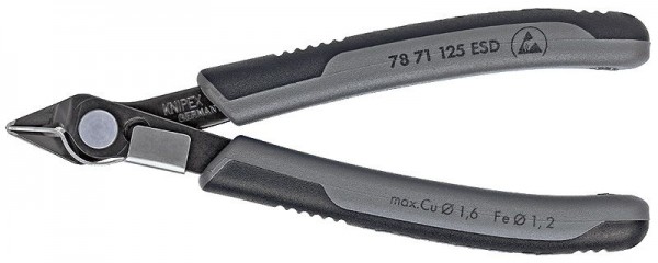 Knipex Electronic Super Knips ESD gebruineerd met meer-componentengrepen 125 mm - 78 71 125 ESD