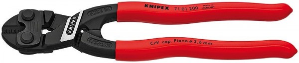 Knipex KNIPEX CoBolt Compacte boutensnijtangen met kunststof bekleed 200 mm - 71 01 200 SB