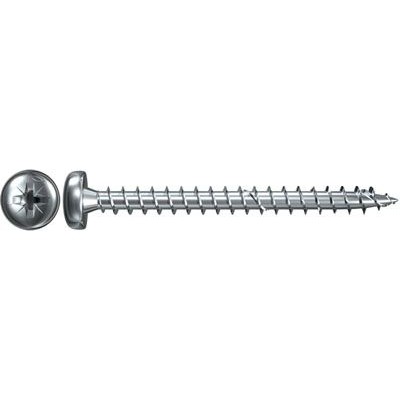 Fischer Spaanplaatschroef Power-Fast 5 x 40 cilinderkop blauw gepassiveerd voldraad PZ opname, 100 stuks - 652663
