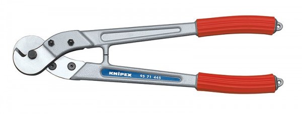 Knipex Staaldraad- en kabelschaar gepolijst met kunststof bekleed 445 mm - 95 71 445