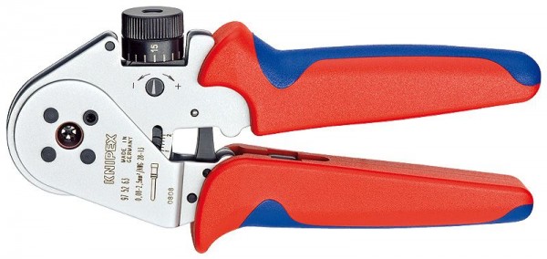 Knipex Vierdoornkrimptang voor gedraaide contacten met meer-componentengrepen 180 mm - 97 52 63
