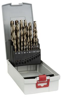 Bosch Metallbohrer-Set HSS-Co (Cobalt-Legierung), ProBox, 25-teilig, DIN 338, 1-13 mm