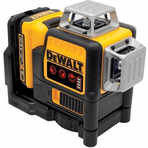 DeWALT Laser 3x360°, 10,8V/2Ah, rosso - DCE089D1R-QW