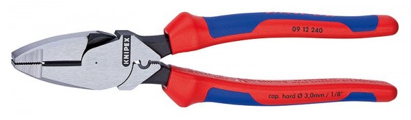 Knipex Kabeltang "Lineman's Pliers" met meer-componentengrepen 240 mm - 09 12 240