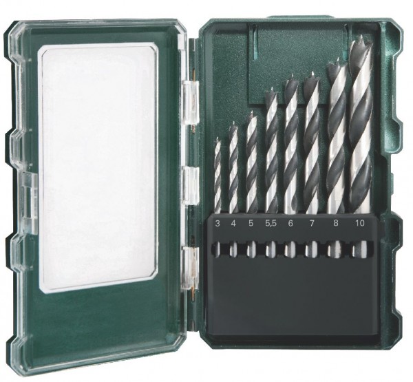 Metabo Coffret de forets à bois "Promotion", 8 pièces