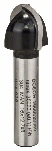 Bosch Professional Glodalo za negativni radijus 8 mm, R1 8 mm, D 16 mm, L 12,4 mm, G 45 mm - 2608628369
