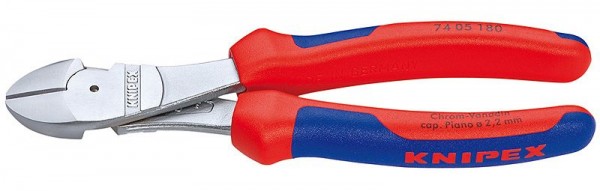 Knipex Kracht-zijsnijtang verchroomd met meer-componentengrepen 140 mm - 74 05 140