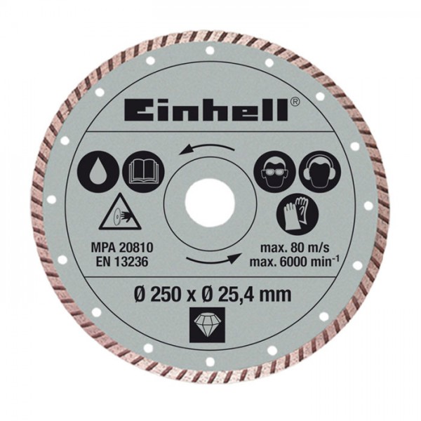 Einhell Disque diamanté 250x25,4mm pour coupe-carrelages