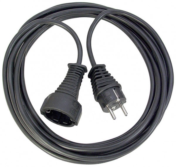 Brennenstuhl Cable de plástico, 25m H05VV-F 3G1,5, negro - 1165480