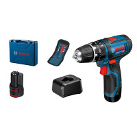 Bosch Professional Akku-Schlagbohrmaschine GSB 12V-15, 2x2.0Ah - 06019B690J