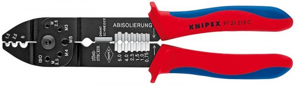 Knipex Krimptang gebruineerd met meer-componentengrepen 230 mm - 97 21 215 C