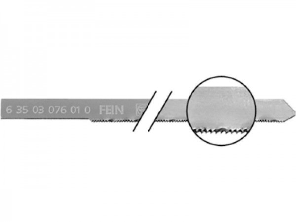 Fein Lames droites 100 mm, espacement des dents 0,7 mm - 63503076010