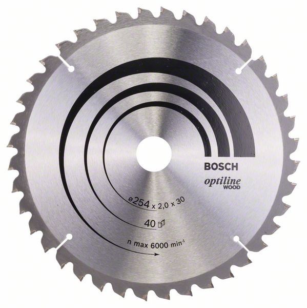 Bosch Professional List kružne pile Optiline Wood 254 x 30 x 2,0 mm, 40 - 2608640435