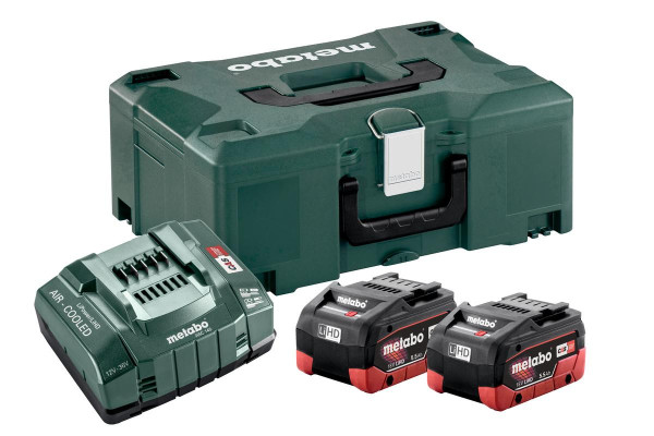 Metabo Set básico 2 x LiHD 5.5 Ah + metaBOX 145 (685077000)