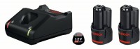 Bosch Professional Akku Starter-Set: 2 x GBA 12 Volt, 3.0 Ah und GAL 12V-40 - 1600A019RD