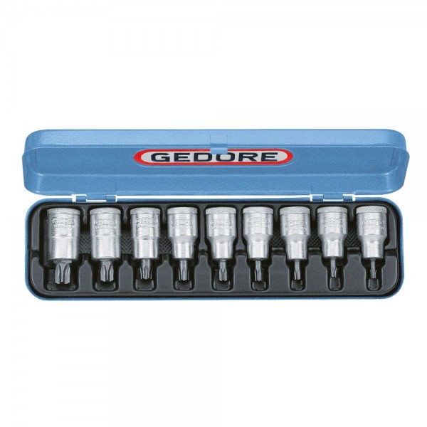 Gedore Dopsleutel-schroevendraaierset 1/2" 9-dlg TORX T20-60 - ITX 19 PM