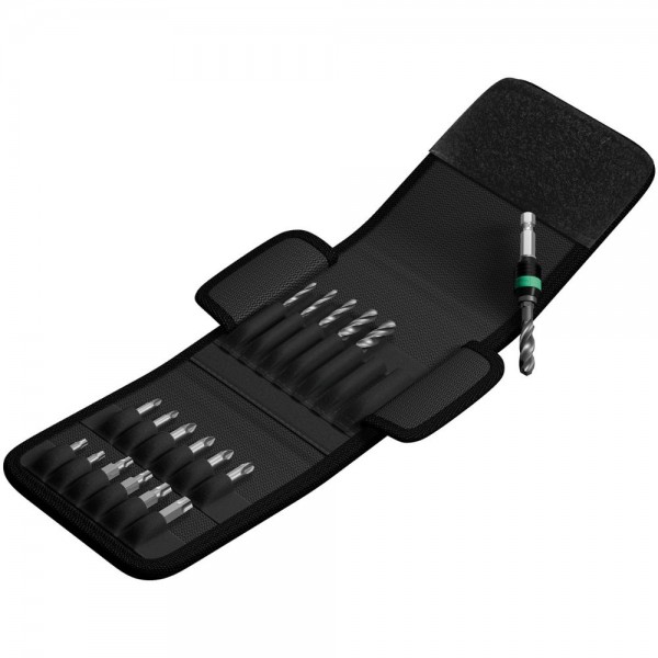 Wera 848/851/867/19 Inserti a punta elicoidale per metallo e assortimento di inserti, 19 pezzi - 05104652001